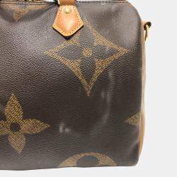 Louis Vuitton Brown Giant Monogram Reverse Canvas Speedy Bandouliere 30 Satchel