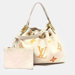 Louis Vuitton Beige Empreinte Leather Degradé Monogram Giant Empreinte Summer Bundle Top Handle Bag