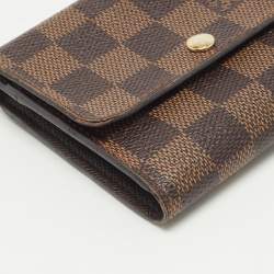 Pre Owned Louis Vuitton Damier Ebene Canvas Anais Wallet
