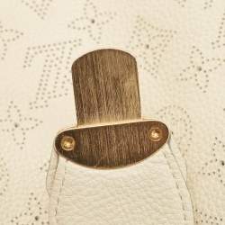Pre Owned Louis Vuitton Lin Monogram Mahina Leather Cirrus MM Bag