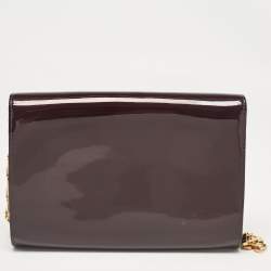 Pre Owned Louis Vuitton Amarante Vernis Chain Louise MM Bag