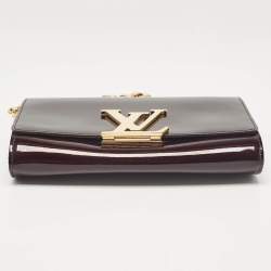 Pre Owned Louis Vuitton Amarante Vernis Chain Louise MM Bag