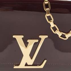 Pre Owned Louis Vuitton Amarante Vernis Chain Louise MM Bag