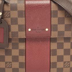Pre Owned Louis Vuitton Bordeaux Damier Ebene Canvas Bond Street Bag