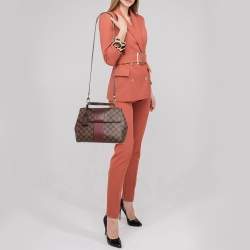 Pre Owned Louis Vuitton Bordeaux Damier Ebene Canvas Bond Street Bag