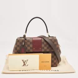 Pre Owned Louis Vuitton Bordeaux Damier Ebene Canvas Bond Street Bag