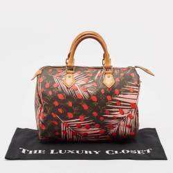 Pre Owned حقيبة لوى فيتون جانغل دوتس سبيدى 30 إصدار محدود كانفاس مونوغرامية