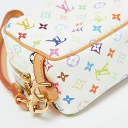 Louis Vuitton White Monogram Multicolore Canvas Wapity Pouch