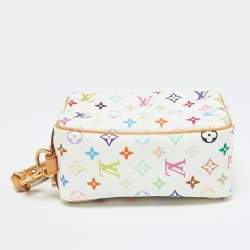 Louis Vuitton White Monogram Multicolore Canvas Wapity Pouch