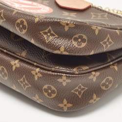 Pre Owned حقيبة إكسسوارت متعددة لوي فيتون كانفاس مونوغرامي قماش كاكي