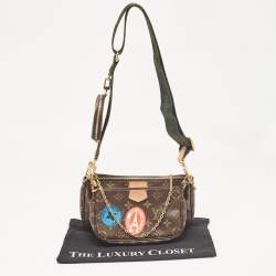 Pre Owned حقيبة إكسسوارت متعددة لوي فيتون كانفاس مونوغرامي قماش كاكي