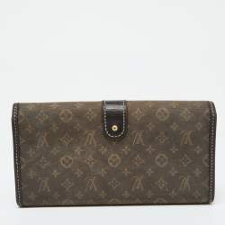 Louis Vuitton Brown Monogram Idylle Canvas and Leather Sarah Wallet