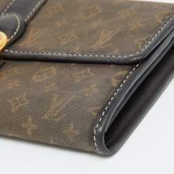 Louis Vuitton Brown Monogram Idylle Canvas and Leather Sarah Wallet