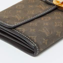Louis Vuitton Brown Monogram Idylle Canvas and Leather Sarah Wallet