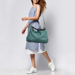 Louis Vuitton Turquoise Monogram Mahina Leather Selene GM Bag