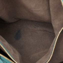 Louis Vuitton Turquoise Monogram Mahina Leather Selene GM Bag