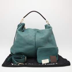 Louis Vuitton Turquoise Monogram Mahina Leather Selene GM Bag