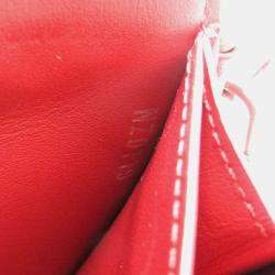 Louis Vuitton Red Leather New Wave Long Wallet 