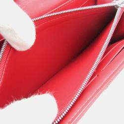 Louis Vuitton Red Leather New Wave Long Wallet 