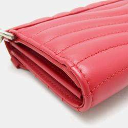 Louis Vuitton Red Leather New Wave Long Wallet 