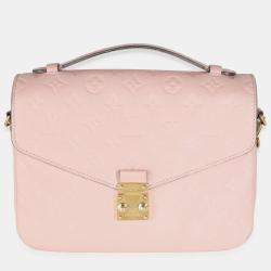 Louis Vuitton Rose Poudre Monogram Empreinte Leather Pochette Metis Shoulder Bag