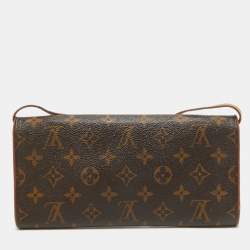 Pre Owned Louis Vuitton Monogram Canvas Twin Pochette GM Bag