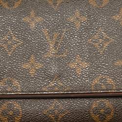 Pre Owned Louis Vuitton Monogram Canvas Twin Pochette GM Bag
