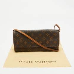 Pre Owned Louis Vuitton Monogram Canvas Twin Pochette GM Bag