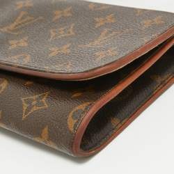 Pre Owned Louis Vuitton Monogram Canvas Twin Pochette GM Bag