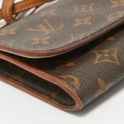 Pre Owned Louis Vuitton Monogram Canvas Twin Pochette GM Bag