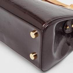 Pre Owned Louis Vuitton Amarante Monogram Vernis Brea MM Bag