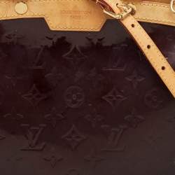 Pre Owned Louis Vuitton Amarante Monogram Vernis Brea MM Bag