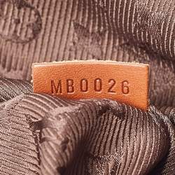 Pre Owned Louis Vuitton Brown Suede Onatah GM Hobo