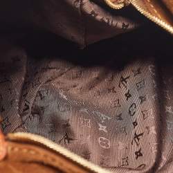 Pre Owned Louis Vuitton Brown Suede Onatah GM Hobo