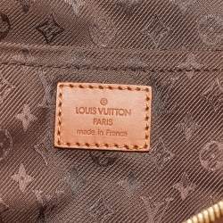 Pre Owned Louis Vuitton Brown Suede Onatah GM Hobo