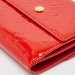 Louis Vuitton Red Monogram Vernis Elise Wallet