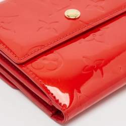 Louis Vuitton Red Monogram Vernis Elise Wallet