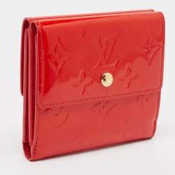 Louis Vuitton Red Monogram Vernis Elise Wallet