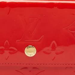 Louis Vuitton Red Monogram Vernis Elise Wallet