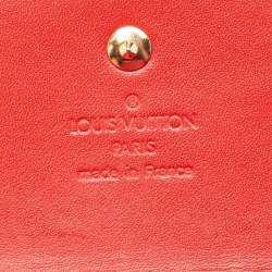 Louis Vuitton Red Monogram Vernis Elise Wallet