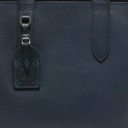 Pre Owned Louis Vuitton Marine Taurillon Leather Cabas Voyage Bag