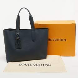 Pre Owned Louis Vuitton Marine Taurillon Leather Cabas Voyage Bag