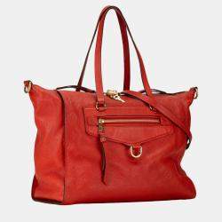 Louis Vuitton Red Monogram Empreinte Leather Lumineuse PM Tote Bag