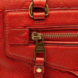 Louis Vuitton Red Monogram Empreinte Leather Lumineuse PM Tote Bag