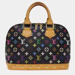 Louis Vuitton Black Monogram Multicolor Canvas Alma PM Satchel