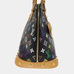 Louis Vuitton Black Monogram Multicolor Canvas Alma PM Satchel