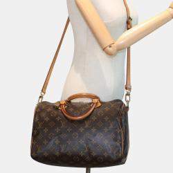 Louis Vuitton Brown Monogram Canvas Speedy Bandouliere 30 Duffel Bag