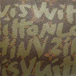 مملوكة مسبقًا Louis Vuitton Khaki Stephen Sprouse Graffiti Monogram Canvas Pochette Accessoires