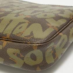 مملوكة مسبقًا Louis Vuitton Khaki Stephen Sprouse Graffiti Monogram Canvas Pochette Accessoires