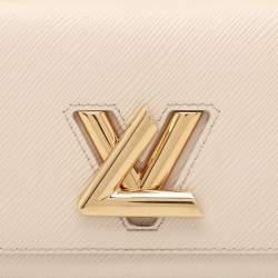 Pre Owned Louis Vuitton Light Beige Epi Leather Twist Braided Handle PM Bag